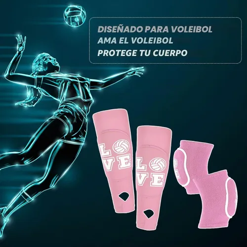 Vista 6 de Ramede - Juego de 1 rodilleras y mangas de voleibol para voleibol