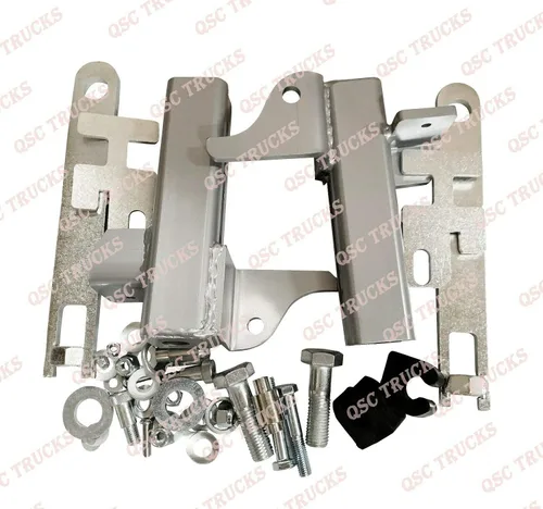 Vista 9 de QSC Truck Parts Protector de parachoques de ciervo de acero inoxidable pulido 304 w/soporte para Kenworth T680 13-21