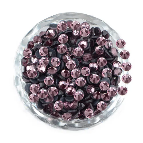 Vista 54 de LPBeads 10000 unidades de diamantes termoadhesivos SS6 amatista con parte trasera plana, gemas de diamantes de imitación de cristal redondas