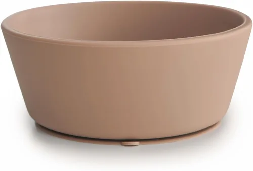 Vista 16 de mushie Tazón de Succión de Silicona Diseño Antideslizante Libre de BPA (Blush)