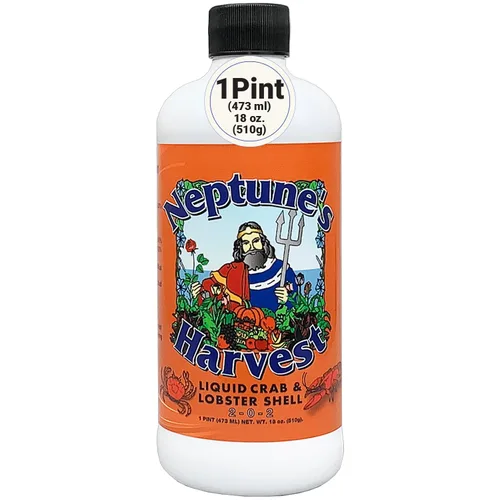 Vista 8 de Neptune's Harvest Fertilizante líquido multiusos orgánico de cangrejo y langosta (2-0-2) - Botella de 1 galón - Fertilizante de suelo rico