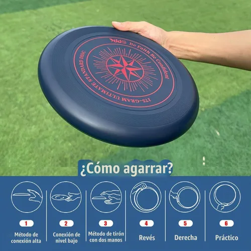 Vista 6 de Ultimate Disc de 6.17 oz para playa, patio trasero, parque, camping y más para todas las edades, multicolor