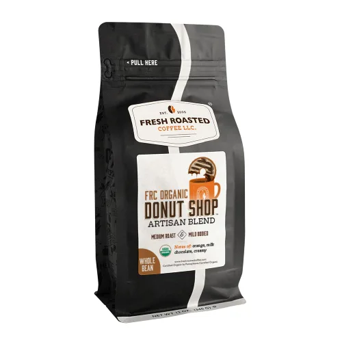 Vista 64 de Fresh Roasted Coffee, Blackbeard's Revenge, 12 onzas, tostado medio, Kosher, grano entero