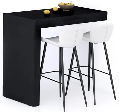 Vista 79 de Mobili Fiver Evolution - Mesa alta de bar de cocina fabricada en Italia Ahorra Espacio, Mesa de altura de mostrador montada en la pared para 1