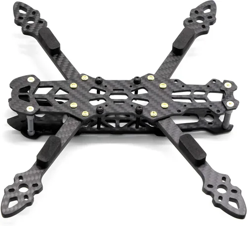 Vista 3 de 225 mm. FPV Racing Drone Marco de fibra de carbono 5" cuadracóptero Kit de marco Freestyle con correa para la batería Lipo