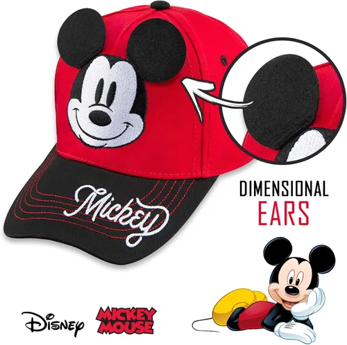Vista 4 de Disney Gorra de béisbol de Mickey Mouse para niños de 2 a 7 años