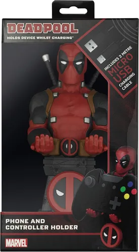 Vista 5 de Exquisite Gaming Cable Guy - Marvel Deadpool - Controlador de carga y soporte para dispositivo - Juguete - Xbox 360
