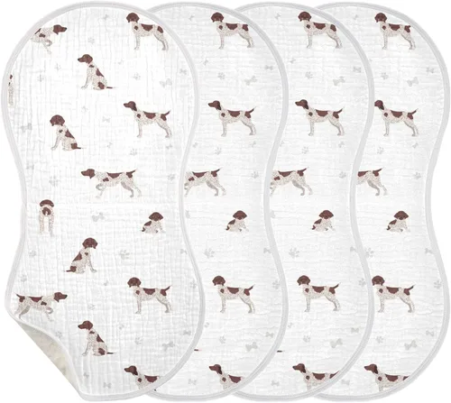 Vista 14 de Lindos paños de muselina de panal de abeja para bebé, 1 paquete de 100% algodón, baberos para niño y niña