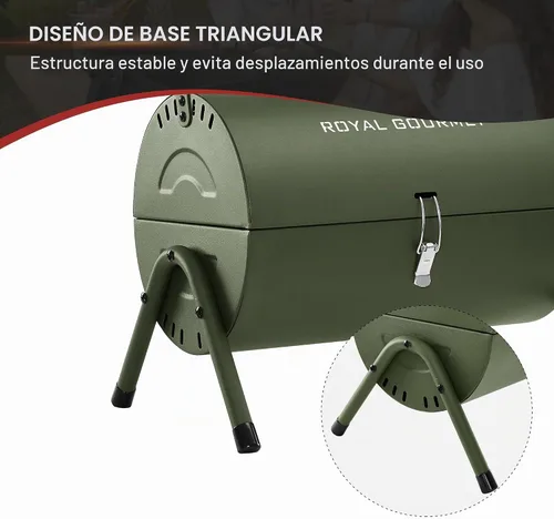 Vista 15 de CC1015L Parrilla de Carbón Portátil Verde Oliva