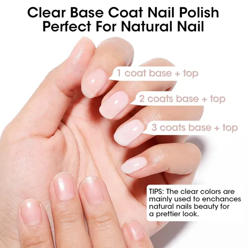 Vista 7 de GELLEN Esmalte de uñas iluminador 4 en 1, esmalte base para corrector