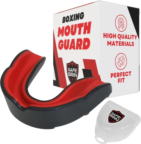 Vista 9 de Protector bucal deportivo para niños, fútbol juvenil, baloncesto, lucha libre Easy boil-and-bite fit for young athletes. Strapless guard for flag