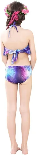Vista 6 de Traje de baño de 5 piezas con colas de sirena para niñas, bikini (sin monoaleta)