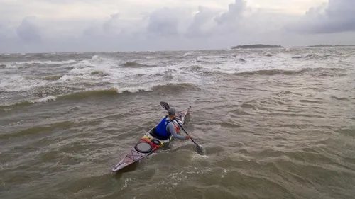 Vista 3 de Wilderness Systems Tempest 170 Sit Inside Touring Kayak Azul brisa