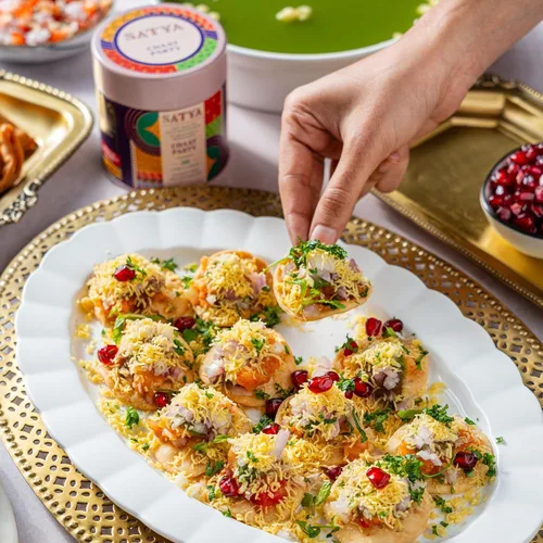 Vista 7 de Satya Chaat Masala - Condimento de 2.5 onzas, auténtico polvo de chaat indio picante, vegano, bajo en sodio, sin gluten ni tintes, condimento