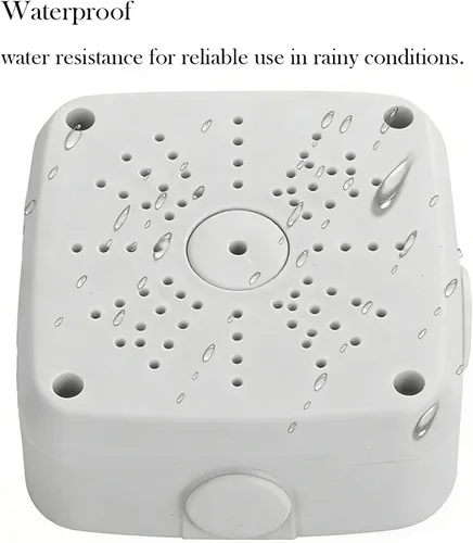 Vista 3 de Soporte universal de montaje en caja de conexiones para cámara de seguridad, base de cámara IP impermeable de plástico, soporte de montaje en techo