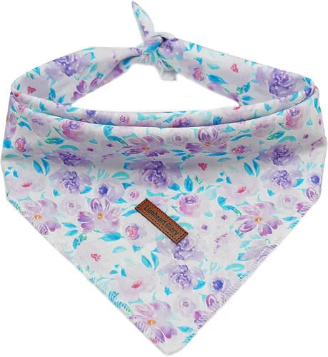 Vista 25 de Lionheart Glory Bandana para perro, bufanda azul para perro, estampado de cerveza, ajustable para perros pequeños a grandes