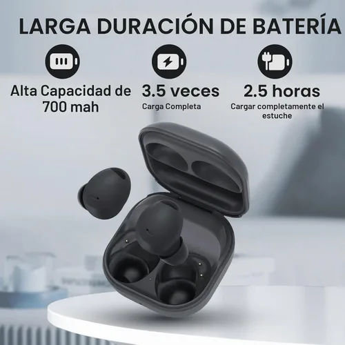 Vista 3 de Funda de carga inalámbrica compatible con Samsung Galaxy Buds 2 Pro