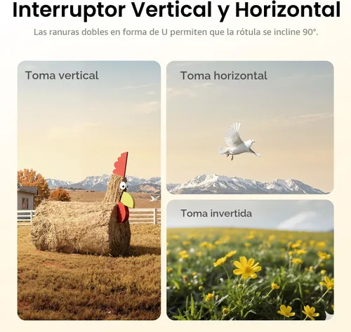Vista 4 de K&F CONCEPT Trípode de viaje de fibra de carbono de 60" para cámara