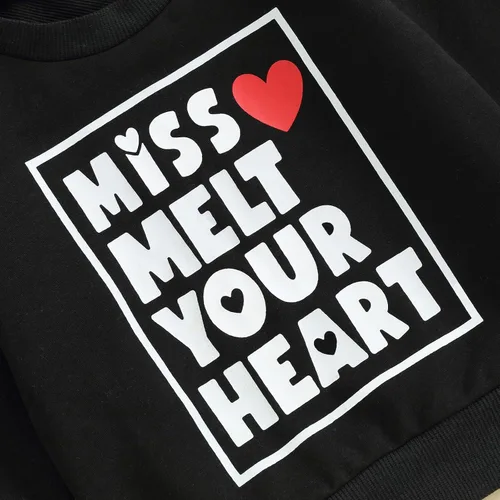 Vista 140 de Sudadera con cuello redondo para el día de San Valentín para bebé, niña, niño, para el día de San Valentín