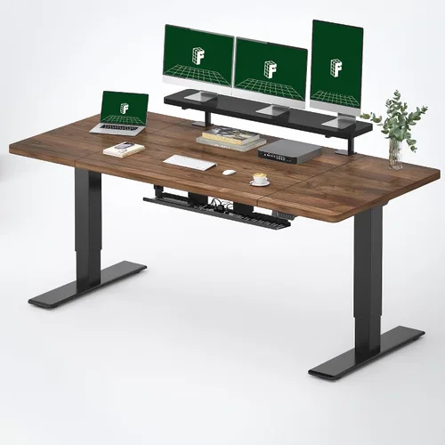 Vista 17 de FLEXISPOT Escritorio Eléctrico de Pie de Una Pieza, 40 x 24 Pulgadas Escritorio Ajustable con Superficie Sin Costuras, Controlador de Memoria