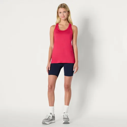 Vista 5 de Amazon Essentials Camiseta sin mangas Active Quick Dry Tech Stretch Racerback Cuello Redondo para Mujer, Multipacks Beige/Rosa intenso