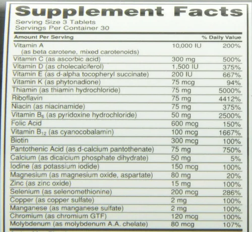 Vista 9 de Optimum Nutrition Opti-Men Suplemento diario de multivitaminas, 90