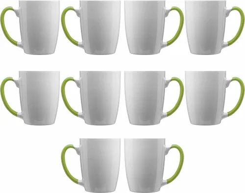 Vista 25 de DISCOUNT PROMOS Tazas de café personalizadas Java de dos tonos, 12 onzas, juego de 10/50/100 unidades personalizadas a granel para café, té