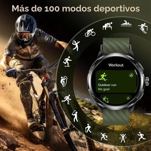 Vista 8 de Ulefone Armor Watch Pro - Relojes inteligentes militares para hombre, pantalla AMOLED Corning de 1.50 pulgadas, resistente al agua 5ATM