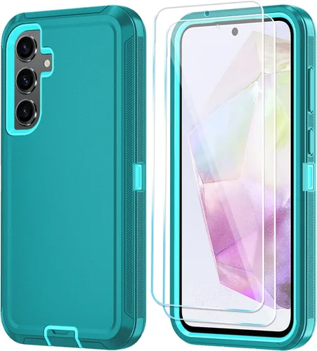 Vista 8 de ONOLA Funda compatible con Samsung Galaxy S24 Ultra con protector de pantalla HD, resistente a los golpes y a las caídas, funda de 3 capas