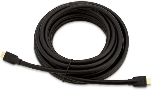Vista 5 de Amazon Basics Cable HDMI 4K de alta velocidad Cl3 (18 Gbps, 4K/60 Hz) - 25 pies, paquete de 5, negro
