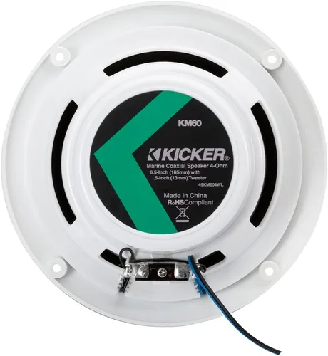 Vista 8 de KICKER 49KM604WL KM 6.5" 4Ω Altavoces Coaxiales Marinos LED Azul - Par