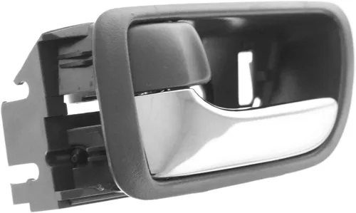 Vista 3 de Garage-Pro Manija de puerta interior compatible con Toyota Camry 2002-2006 delantera o trasera, bisel gris del lado del conductor con palanca cromada