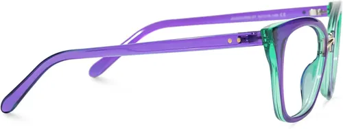 Vista 9 de Zeelool Marco de gafas de ojo de gato para mujeres lente transparente Chandrika ZOP01899