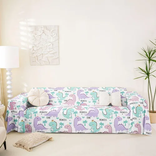Vista 12 de Erosebridal Funda de sofá retro color beige y blanco, 71 x 91 pulgadas, estilo granja, protector de sofá, protector de sofá para hombres y mujeres