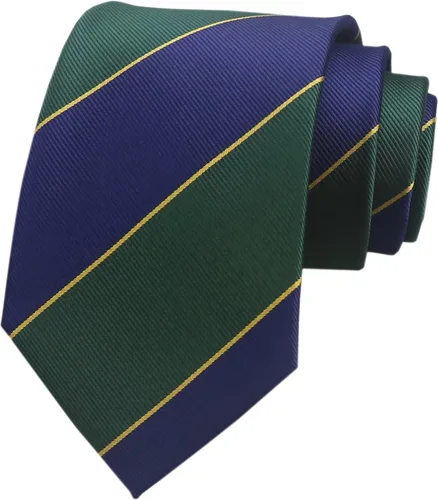Vista 26 de Secdtie Corbata clásica de seda tejida jacquard a rayas para hombre