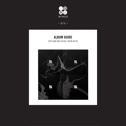 Vista 3 de BTS [WINGS] 2nd Album [G] VER. CD+96p Photobook+1p Card+Tracking Number K-POP SEALED