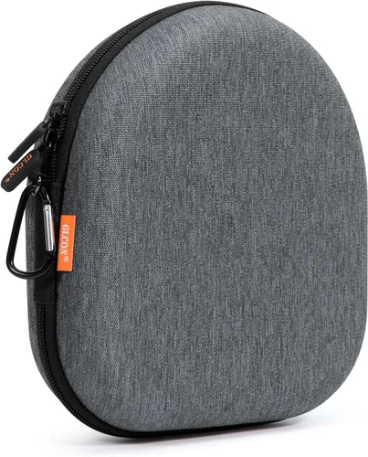 Vista 14 de Hard Shell Headphone Case, Durable Zipper Travel Carrying Pouch Bag Negro