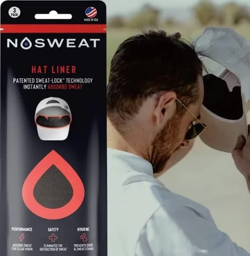 Vista 5 de NoSweat Trucker Hat Sweat Liner & Mesh Hat Sweat Guard Bands Patentado
