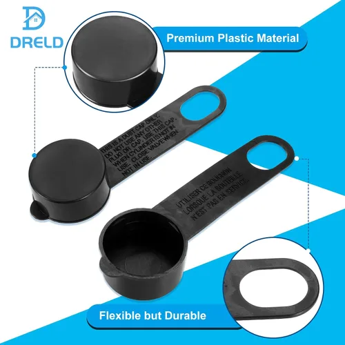 Vista 3 de Tapones antipolvo para válvula de tanque de propano QCC1 para medidor de válvula de llenado LP OPD, 10