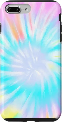 Vista 12 de iPhone 16 Tie Dye Colorful Rainbow Swirl Abstract Design Case