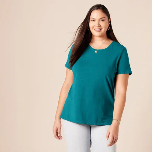 Vista 171 de Amazon Essentials Women's Regular-Fit Short-Sleeve Crewneck T-Shirt