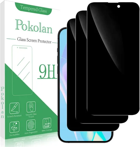 Vista 10 de Pokolan Protector de pantalla de privacidad diseñado para iPhone 11 Pro Max Negro