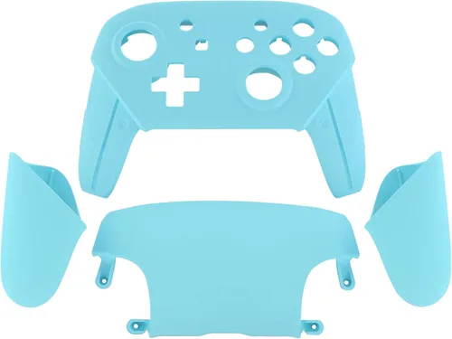 Vista 2 de eXtremeRate - Placa frontal, trasera y asas para controlador NS Switch Pro, carcasa de repuesto para NS Switch Pro, controlador no incluido