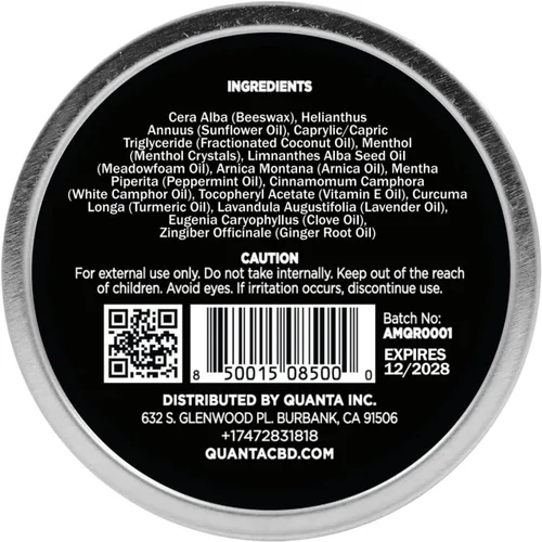 Vista 2 de Quanta Muscle Rub - Aceite de coco, vitamina E, árnica, raíz de jengibre, cúrcuma y lavanda - 1 oz