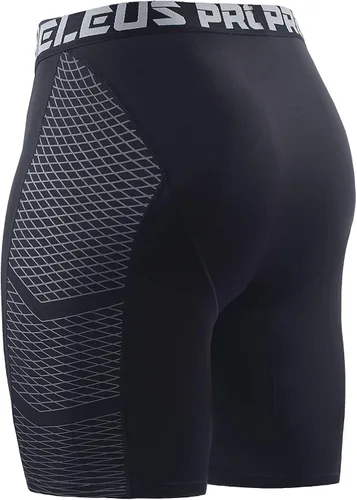 Vista 5 de NELEUS Paquete de 3 pantalones cortos de compresión para hombre