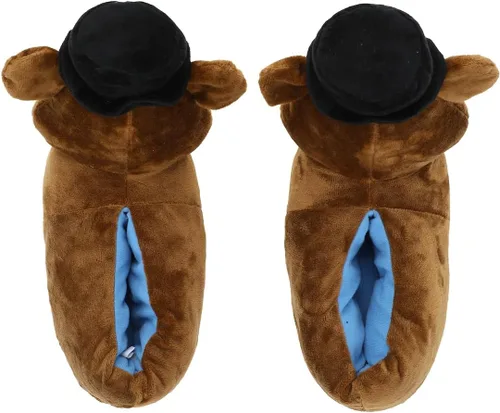 Vista 4 de Bioworld Five Nights At Freddy's 3D Freddy Head - Calcetines de felpa para jóvenes