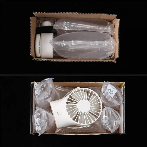 Vista 9 de Miupoo Bolsas de aire de embalaje, bolsa protectora de embalaje de aire inflable de plástico transparente con cojín de bomba gratis, bolsa