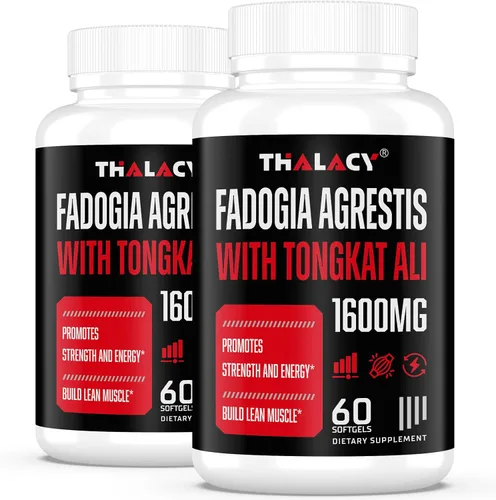 Vista 8 de 1600 mg Fadogia Agrestis Tongkat Ali Suplemento, Fadogia Agrestis Extracto para Hombres con Ashwagandha - Máxima fuerza, 60 cápsulas blandas