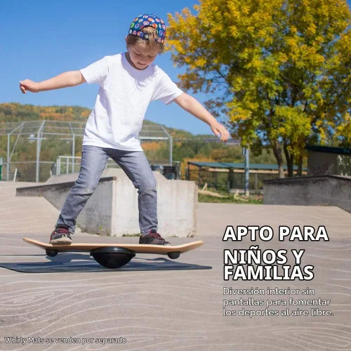 Vista 3 de Whirly Board Spinning Balance Board & Agility Training Equipment