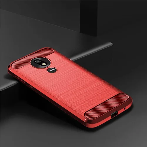 Vista 2 de Funda para Moto G7 Play/MotoG7 Optimo XT1952DL/Tmobile Revvlry con protector de pantalla de vidrio templado y accesorios para celda Slim TPU